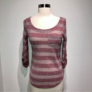 i.JOAH 3/4 Sleeve Knitted Top